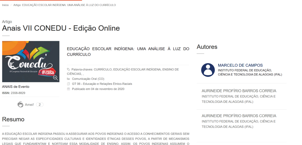 anais - edicaco online - marcelo de campos - marcelo tingui