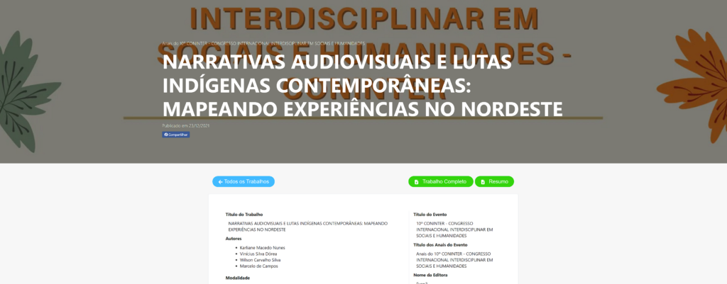 narrativas audiovisuais - marcelo tingui - marcelo de campos